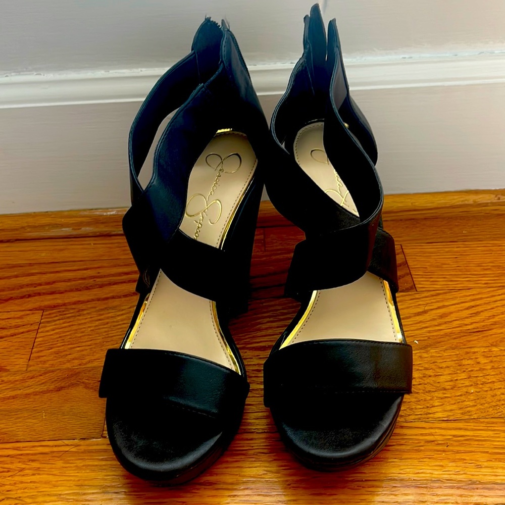 Like new - worn once Jessica Simpson Wedge Heels